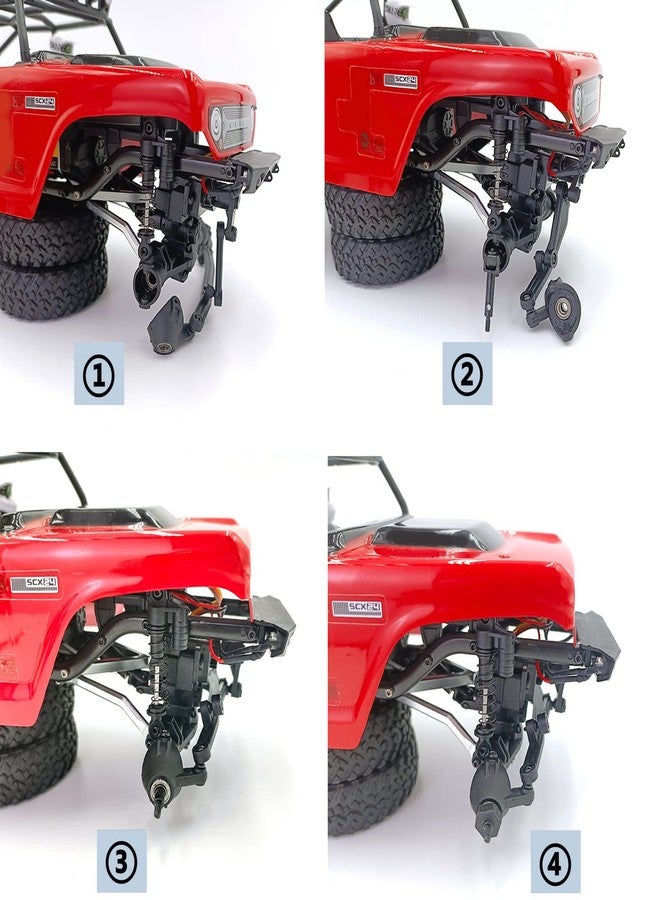 MORLORDY 2Pcs RC Carbon Steel Front Axle Shaft Steering CVD Set for 1/24 RC Crawler Car SCX24 Deadbolt JLU C10 Gladiator Bronco Upgrades Accessories - Image 4